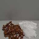 Threehoney 40 Pcs Cross My Heart, Encouragement Gift Small Wooden Handheld Pocket Crosses in Bulk with Organza Bag Wood Fingertip Stress Fidget Relief Religious Craft for Christians Prayer Church