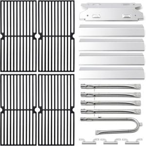 Adviace Grill Replacement Parts for Brinkmann 810-3660-S, Replacement Grates, Heat Plates, Carry Over Tube and Burner Kit for Brinkmann Grill 810-3660-S, Brinkman 810-3660-S