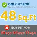 CPLIKE 48 Sq.Ft FS-2004 DE Grid Pool Replacement Filt-er Set Compatible with Unicel FS-2004, for Hayward Pro-Grid DE4820, for MicroClear DE4800, 7 Full + 1 Partial for 48 Sq.Ft (24 inch Height)