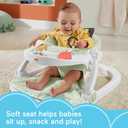 Fisher-Price Portable Baby Chair Sit-Me-Up Floor Seat with Snack Tray and Developmental Toys, Puppy Perfection