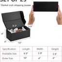 10x4x4 Black Shipping Boxes Small - 25 Pack Corrugated Cardboard Mailer Boxes for Packaging, Mailing, Gift Giving | Sturdy, Recyclable, Perfect for Small Business Supplies, Ecommerce