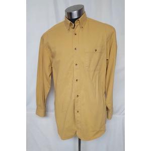 Marks & Spencer Men's Cotton Long sl Shirt, St Michael, Honey color XXL