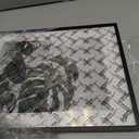 Egofine 12x16 Picture Frame Black, Display for 9x12 or 11x14 with Mat, Metal Thin Photo Frame Covered by Plexiglass for Wall Mounting and Tabletop, 1 Pack