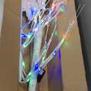 5FT Lighted Birch Tree with 90 LED Warm White and Multicolor Lights, 8 Modes, Timer Remote Faux Prelit Twig Christmas Tree with Lights for Indoor Outdoor Xmas Holiday Party Decoration