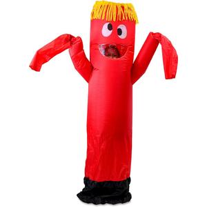Spooktacular Creations Adult Inflatable Costume, Red Tube Dancer with Wacky Waving Arm Flailing, Funny Halloween Costume for Halloween Dress Up Parties