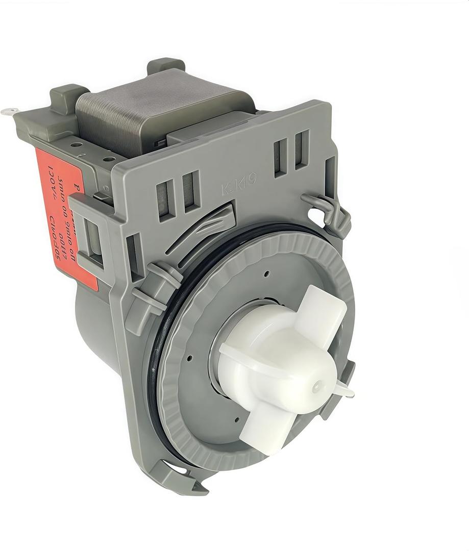 Dishwasher Drain Pump 2718B 120V 60Hz - Compatible with GE WG04F10194 & Midea 11001011000221 - High-Efficiency Motor, Stainless Steel Shaft