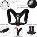 Posture Corrector Upper Back Brace Neck Shoulder Back Support Brace Pain Relief Belt For Women Men Braces Spine Straightener Breathable & Adjustable