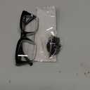 MARE AZZURO Oversized Reading Glasses Women Retro Square Readers (Black+clear, 1.50)