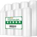 MakMeFre 8 Pack 8"x20'(4Rolls) and 11"x20' (4Rolls) Vacuum Sealer Bags Rolls for Food,Commercial Grade, BPA Free,Puncture Prevention,Great for Sous Vide Cooking