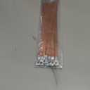 MEETOOT 10pcs 300mm Braided Ground Strap Automotive Engine Copper Ground Strap Wire with Terminals Plugs