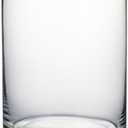 WGVI Quality Thick Clear Cylinder Glass Vase, 3" W x 5" H, Floral Container, Glass Candle Holder, Flower Vases, Wedding Centerpiece, Planter Terrarium, Table Top Home Dcor Accent, 1 Piece