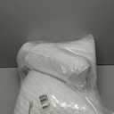 Cooling Pillows Queen Size Set of 2, Memory Foam Pillows with Zipper, Firm Bed Pillows Adjustable for Hot Side Back Stomach Sleepers (White)