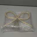 Christmas Decorations - Christmas Decor - Gold Glass Rhinestone Bow Tree Topper - Xmas Holiday Tree Top Decoration for Indoor Outdoor Home Room Party