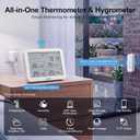 eMylo WiFi Indoor Outdoor Thermometer Hygrometer with 3 Remote Sensors