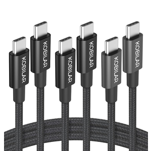 Kobilar USB C to USB C Cable,60W 3A Fast Charging USB C Charger Cable 3 Pack(3.3+5+6.6ft),Type C to Type C Cable for  iPhone15/15Pro/16Plus/16ProMax/ipad Air 4/iPad Pro2022/Samsung S23