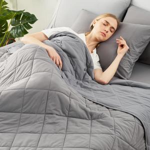 Cozy Bliss Cooling Throw Blanket for Hot Sleepers 50"x70", Q-Max 0.45 Cooling Comfort, Cold Blankets for Night Sweats Sleeping, Ultra-Cool Lightweight Breathable Blanket for Couch Bed, Glacial Grey