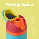Owala FreeSip Insulated Stainless Steel Water Bottle with Straw, BPA-Free Sports Water Bottle, Great for Travel, 24 Oz, Summer Sweetness