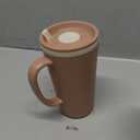 Copco Cone Desk Mug, 16 Ounce - Double Wall Insulated Travel-Friendly Mug with Lid and Handle, Microwave & Dishwasher Safe, BPA-Free Mug, Desk-Friendly & Car Cup Holder Compatible (Brown)