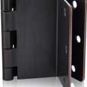 Haidms 6 Pack Offset Hinges Oil Rubbed Bronze Expandable Door Hinges 3.5 Inch Heavy Duty Full Mortise Door Hinges with 1/4'' Radius Corner