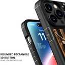 ZHUXUXITT Compatible with iPhone 16 Max Case,Classic Wood Grain Deer Flag Case for iPhone 16 Pro Max Design for Men Boys [Anti-Scratch] Non-Slip+Shockproof Rugged TPU Protective Case