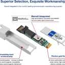 FLYPROFiber- 10GBase-T Transceiver, SFP+ to RJ45 10Gb Ethernet Copper Module for MikroTik S+RJ10, CAT6A/CAT7, 100FT(30M)