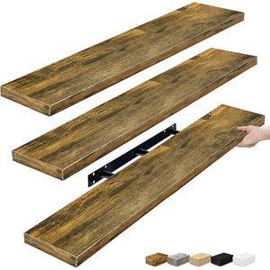 48-Inch Floating Wall Shelf Set of 3 – Heavy Duty Long Storage Shelves with Protective Packaging, Includes 3 long floating shelves (48" length each)