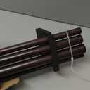 Double Curtain Rods 72 to 144 Inches with Solid Aluminum Alloy Brackets, 1 Inch Adjustable Drapery Rod, Heavy Duty Dual Curtains Rod for Window, Sliding Door, Bedroom Decoration, Matte Brown
