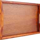 30 x 20 x 2.5cm Wooden Tray, Flat and Smooth Beverage Tray for Serving Food in Restaurant Hotel, Suitable for Indoor and Outdoor