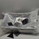 2PACK Stainless Steel Litter Box, Extra Large Litter Boxes for Big Cats, XL Metal Cat Litter Box with Lid High Sides, Anti-Urine Leakage, Non-Sticky, Scoop Included (Dark Grey)