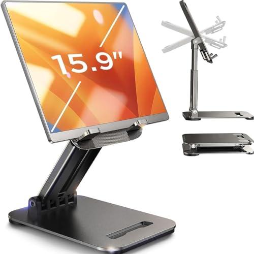 LISEN Tablet Stand for iPad Stand Holder Desk and Airplane Phone Holder Travel Essentials