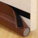 uxcell 2Pcs 37" Door Draft Stopper, Under Door Draft Blocker, Adhesive Soundproof Door Bottom Seal, Weather Stripping Door Sweep for Bottom of Doors, Brown
