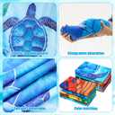 12 Pcs Oversized Microfiber Beach Towels Set 30 x 60 Extra Large Fiber Swim Pool Towel Absorbent Bath Blanket for Travel Vacation Accessories Gift Spa Soft Lightweight(Tropical)