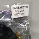 KooKaStyle Clip in Hair Extensions 4PCS Long Wavy Synthetic Dark Black Brown Fiber Double Weft Natural Thick Hairpieces 24Inch for Women