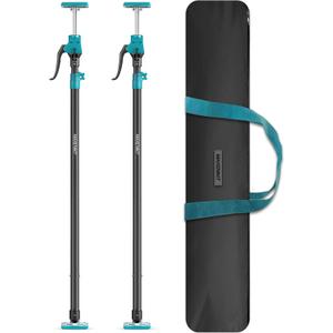 Third Hand Support Pole Heavy Duty, Cabinet Jacks for Installing Cabinets with 200 LBS Capacity and Expand from 49-1/5 to 114-1/5 in, 2-PC