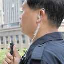 APX 6000 Earpiece XPR 7550e Headset Compatible for Motorola Radios APX 8000/7000/4000 XPR 7350e/7580e/7380e/7550/7350 Acoustic Tube and PTT Mic, Surveillance Headset
