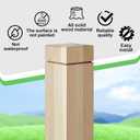 CroBlissful 3" x 3" x 48" Solid Poplar Stair Newel Post with a Single Groove Notched Newel Wood Balusters for Staircase Interior Railing Newels for Stair Handrails