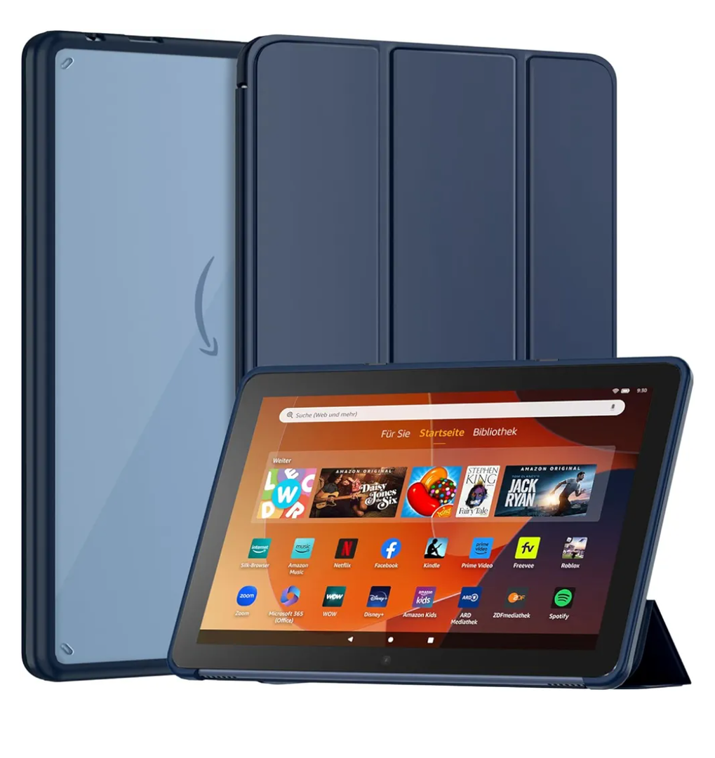 New Amazon Fire HD 10 Tablet Case(Only Fit 13th Gen, 2023 Release), Sanyetral Premium PU Leather Trifold Stand PC Clear Back Cover Case with Auto Wake/Sleep, Not for Nokia iPad Samsung -Navy Blue New Amazon Fire HD 10 Tablet Case(Only Fit 13th Gen, 2023 Release), Sanyetral Premium PU Leather Trifold Stand PC Clear Back Cover Case with Auto Wake/Sleep, Not for Nokia iPad Samsung -Navy Blue