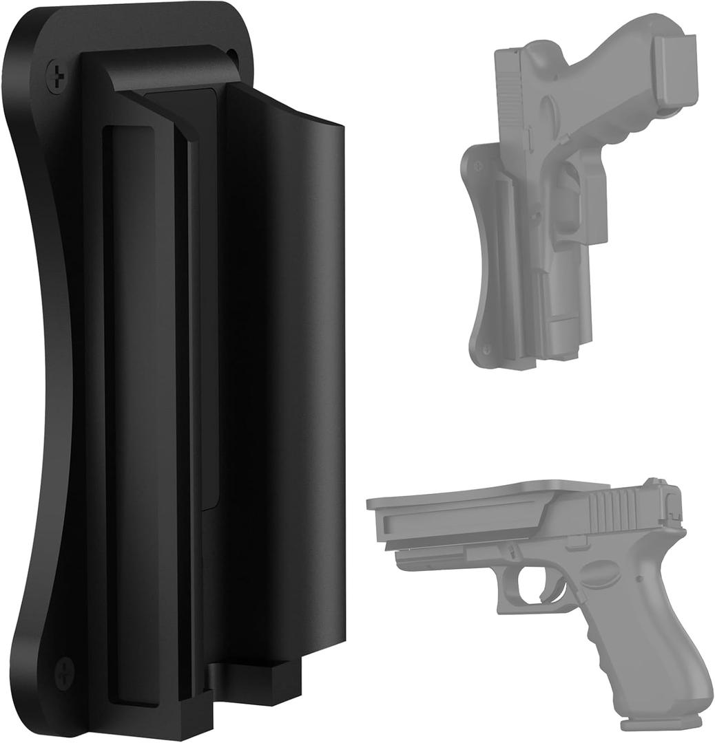 Car Gun Magnet Mount, Gun Magnet with Trigger Guard Protection, Gun Holder Accessories for Vehicle, Home, Office, Wall, Desk