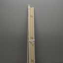 No Drill Blinds for Windows 1" Vinyl L-Shaped Slats Cordless Mini Blinds for Home, 26.5" W  48" H Beige