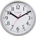 La Crosse 404-3020S 8-inch Basics Quartz Analog Wall Clock - Silver