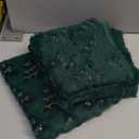 4 Pack Christmas Throw Pillow Covers 18x18, Soft Faux Fur Pillow Cases Holiday Decorations, Fluffy Plush Accent Couch Cushion Case for Festivals Winter Sofa Living Room Home Decor (Green Tree)