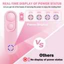 LANGREE Remote Page Turner for Kindle Paperwhite Oasis Kobo eReaders, Kindle Accessories, Page Turner Clicker for ipad Tablets Phone Reading Novels Taking Photos, Kindle Remote with Power Display Pink