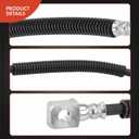 A-Premium Front Driver Brake Hydraulic Hose Compatible with Cadillac Models - DTS 2006 2007 2008 2009 2010 2011 4.6L, GM Brake Code J55 - Replace# 15230036
