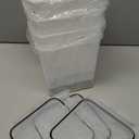 PRAKI Large Airtight Food Storage Containers 5.2L / 195oz, 4pcs Pantry Kitchen Organizers and Storage for Flour, Sugar, Baking Supplies, BPA Free, Plastic Flour Containers with 20 Labels & Maker (Black)