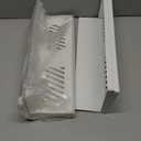 Therwen 4 Pack Magnetic Pegboard Shelves Wall Organizer Metal Pegboard Shelf Steel Tray Accessories Organizing Tools for Craft Home Kitchen (16 x 4.7 x 3.5 Inches,White)