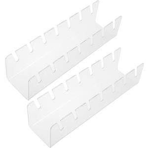 ABOOFAN 2Pcs Clear Plastic Baseball Hat Organizer No Installation Required for Closet Bedroom Dresser and Home Office Versatile Display Stand for Multiple Hats