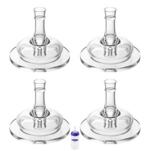 Sippy Nipples for Lansinoh Baby Bottles, Transition Cup Food Grade Silicone Soft Straw Nipple 8m+, Pack of 4