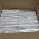Aluf Plastics High Density Trash Bags, 30 Gallon, 500 Count, 8 Micron (eq), 30" x 37", Clear, for Bathroom, Office, Industrial, Commercial, Janitorial, Municipal, Recycling