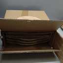 Famiware Ocean Round Plates and Bowls Set, 18 Pieces Dinnerware Sets, Dishes Set for 6, Reactive Glaze, Microwave and Dishwasher Safe, Scratch Resistant, Cappuccino White