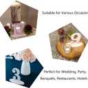 Wedding Table Numbers with Holder Base, White Wooden Numbers 1-20, Table Cards Wedding Reception for Banquets, Cafes, Restaurants, Hotels, Parties